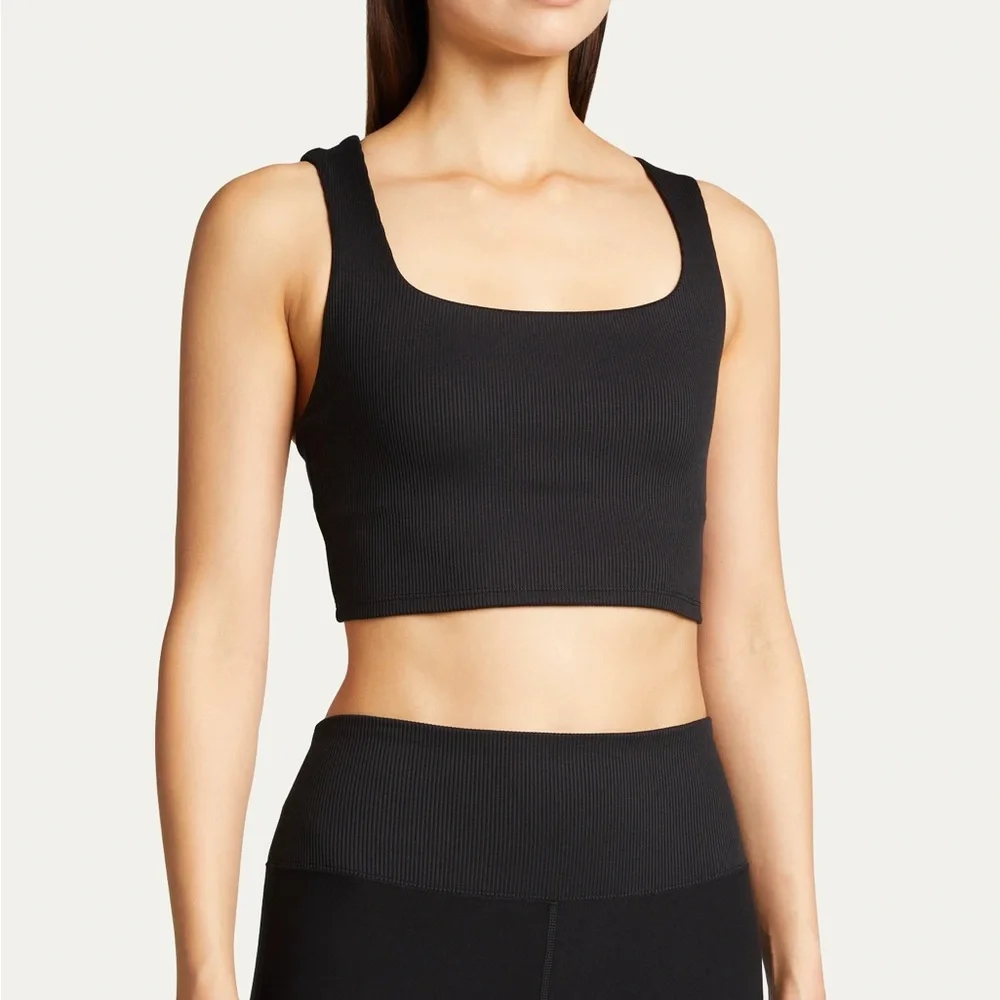Alo Chic Ribbed Bra Tank Top